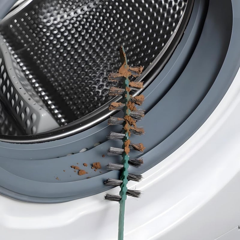 CORSTAE 3 Pack Washing Machine Cleaning Brush - Deep Cleaning Tool for Washing Machine Drums, 0.8 * 23.6in, Durable & Flexible 360° Nylon Bristles for Effective Corners - Image 3